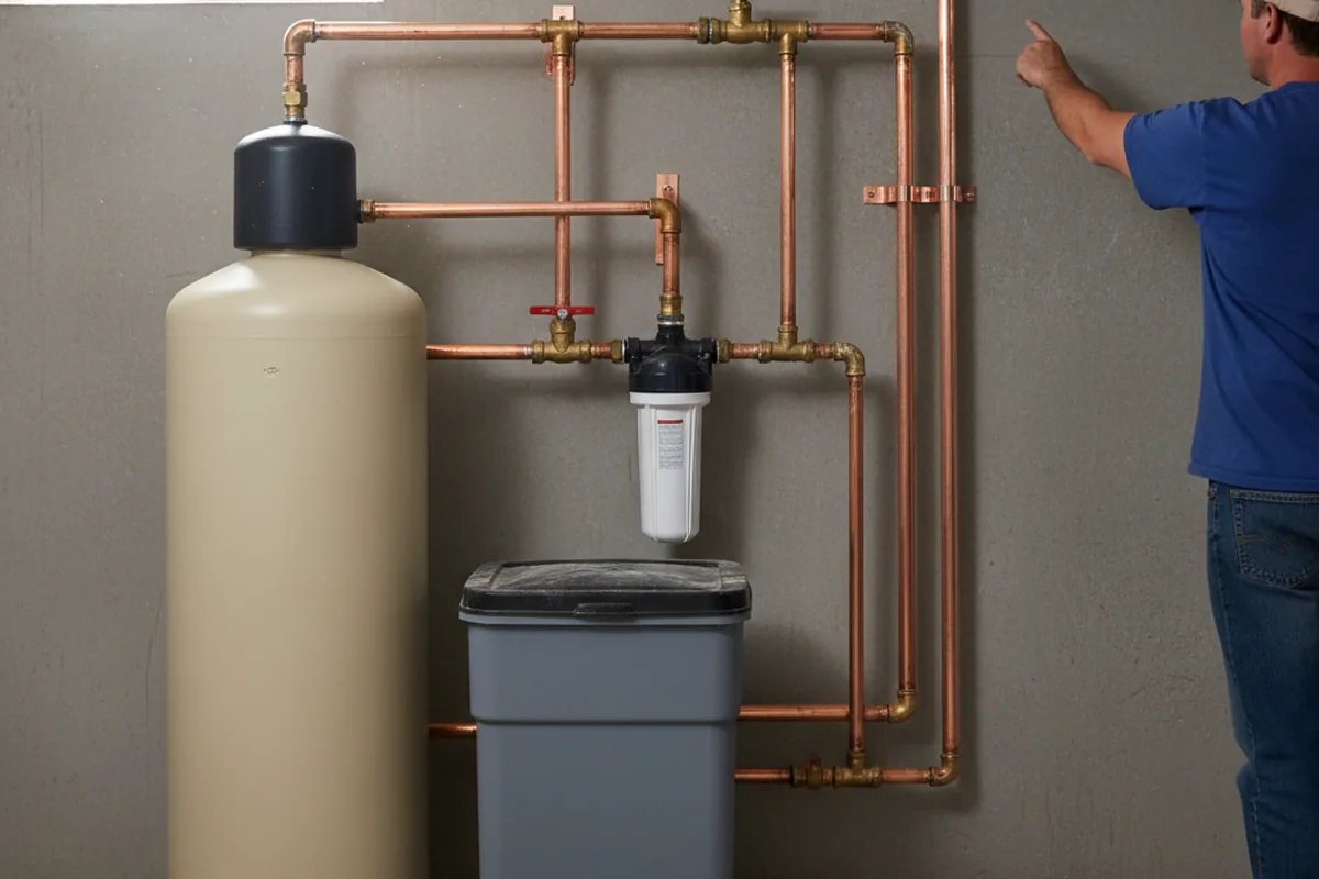 Whole-house water treatment system installed in Purdon